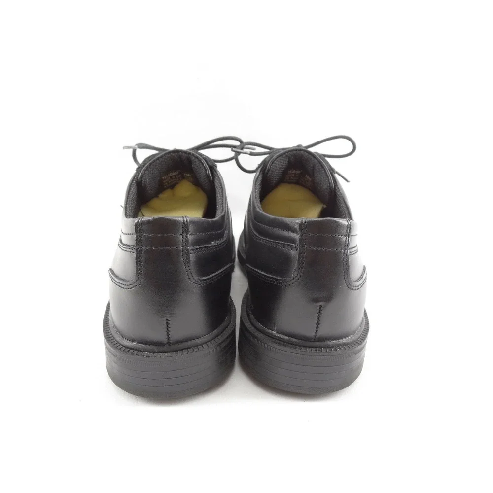 Deer Stags Telegraph Cap Toe Black Leather Oxford Men's Size 10 M S.U.P.R.O Sock